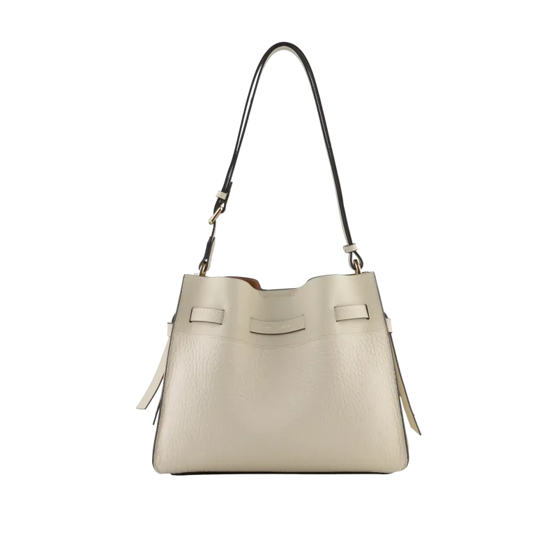 Sac porté épaule - cuir de vachette Beige