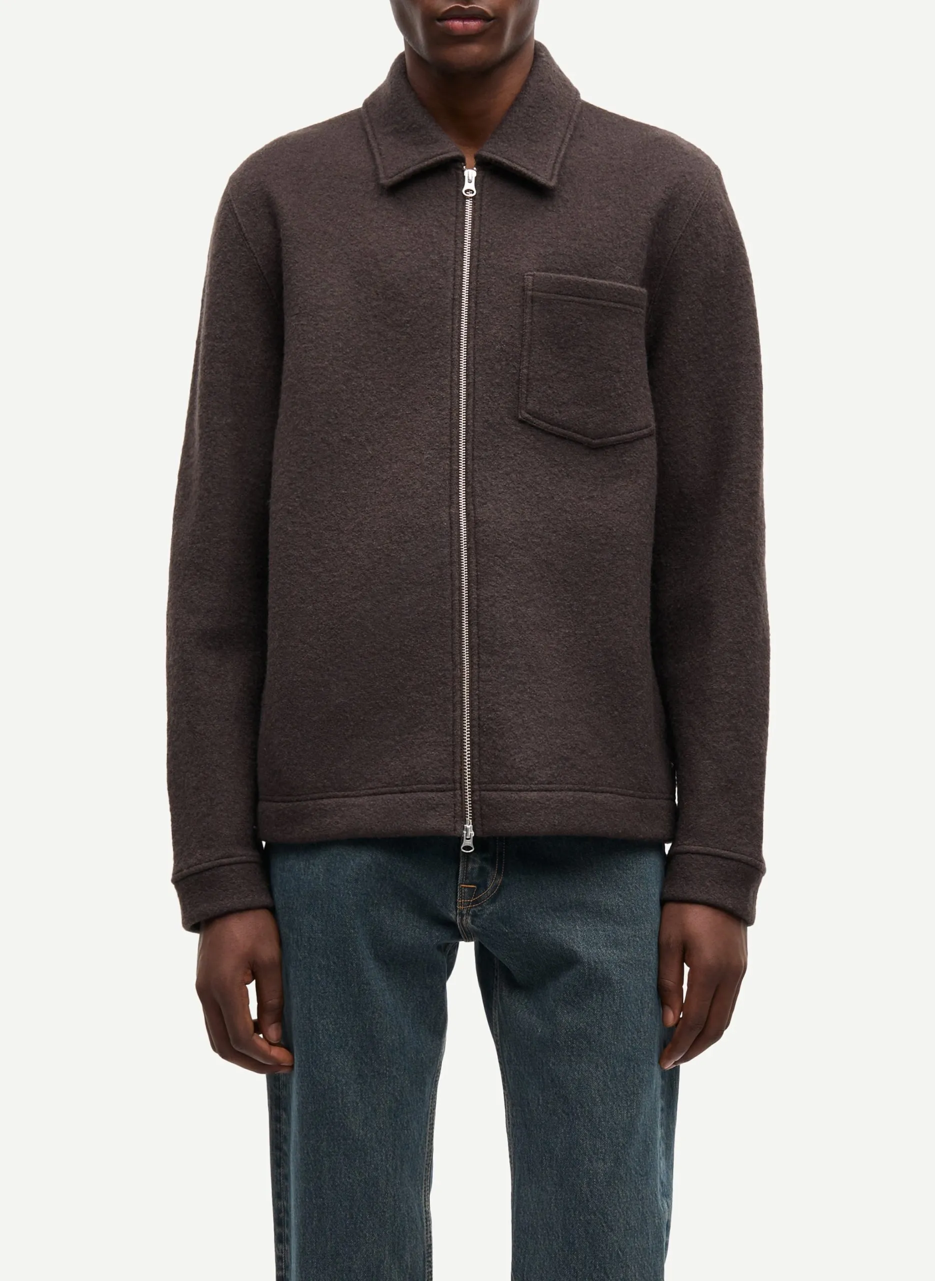 Veste en laine Marron HANNES