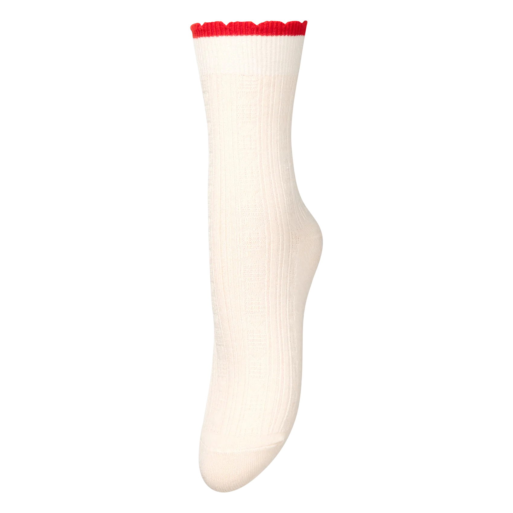 Chaussettes en maille Blanc
