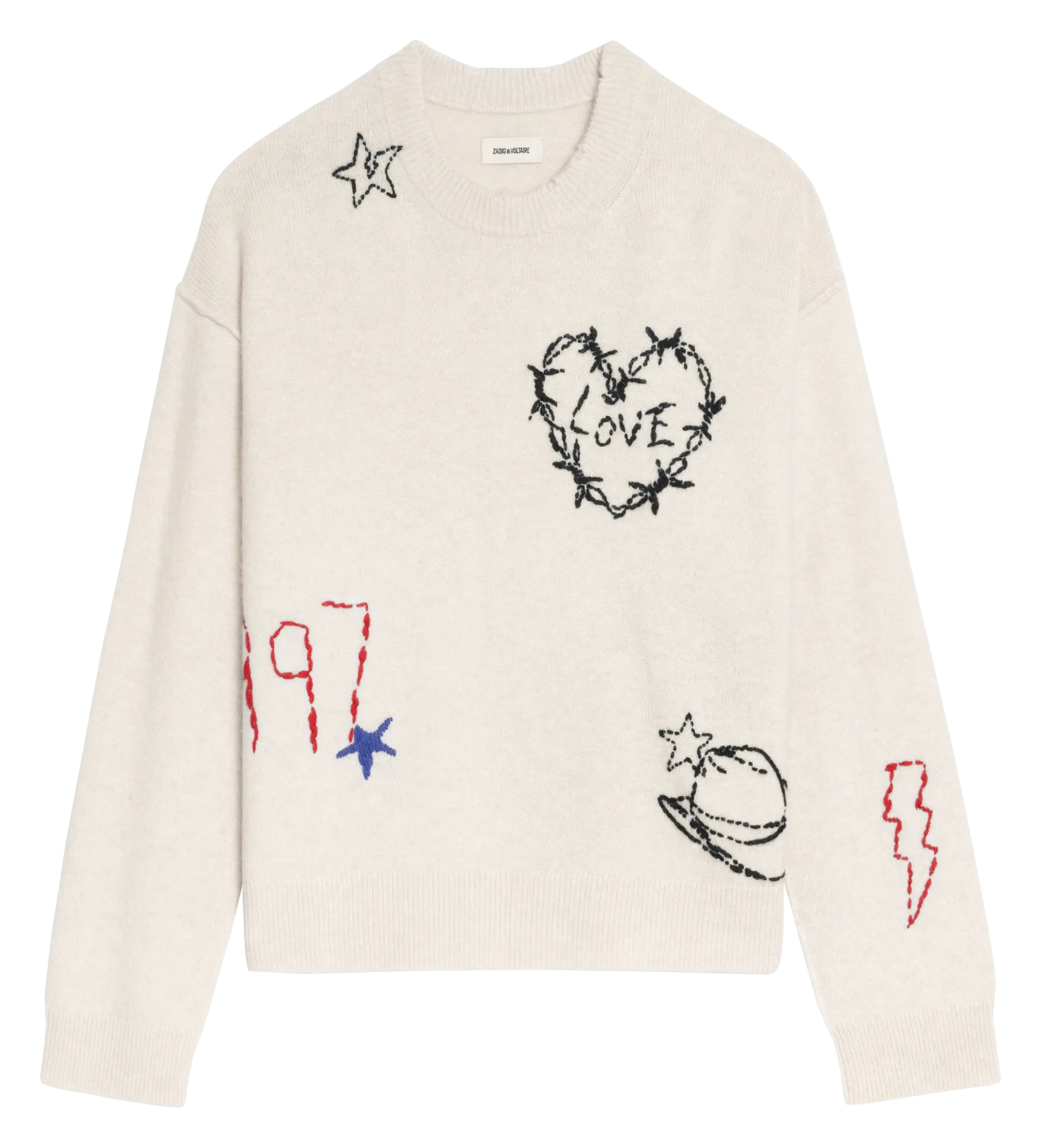 Pull droit en cachemire Blanc MARKUZ