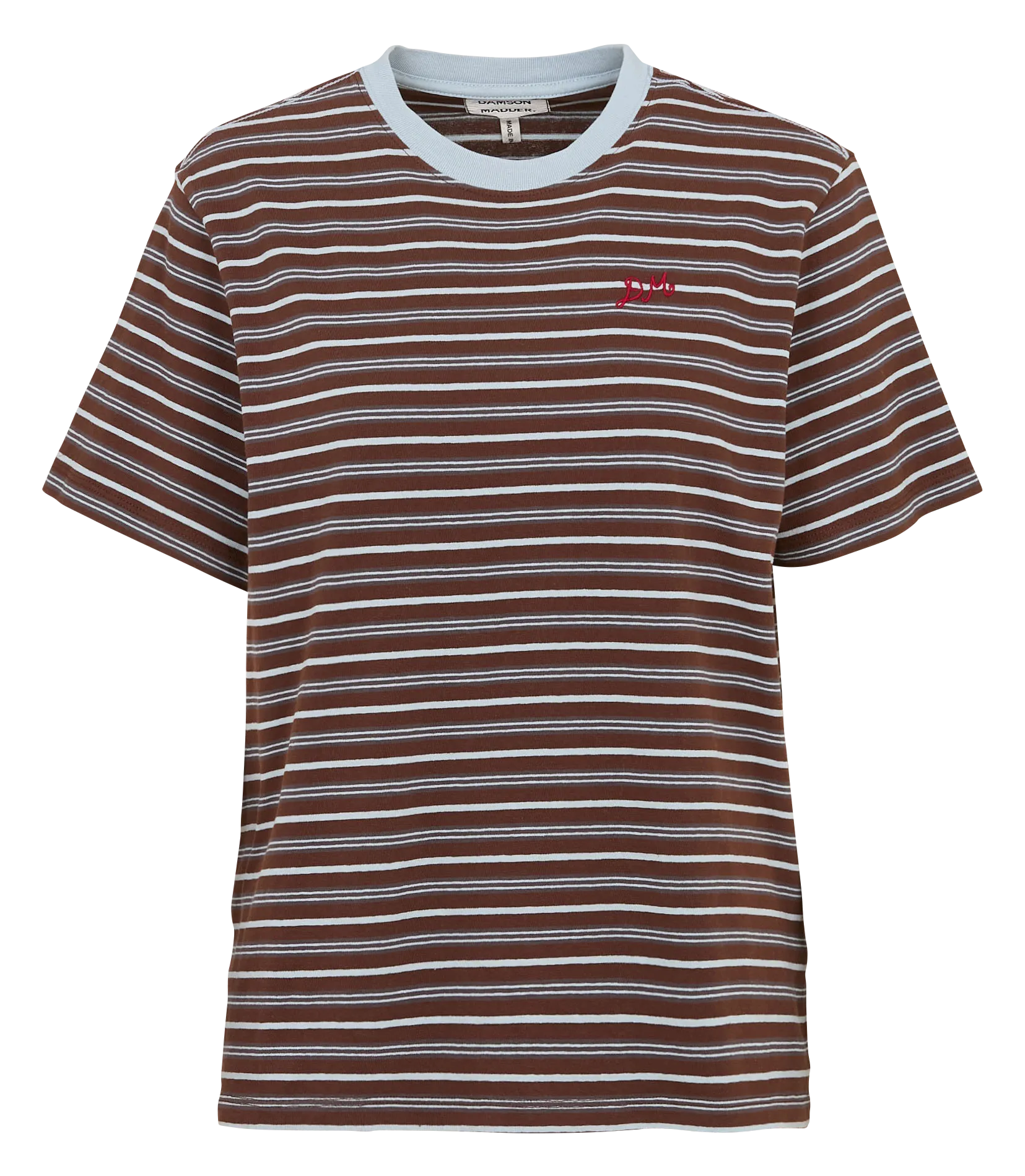 Tee-shirt col rond droit rayé Multicolore ARIEL