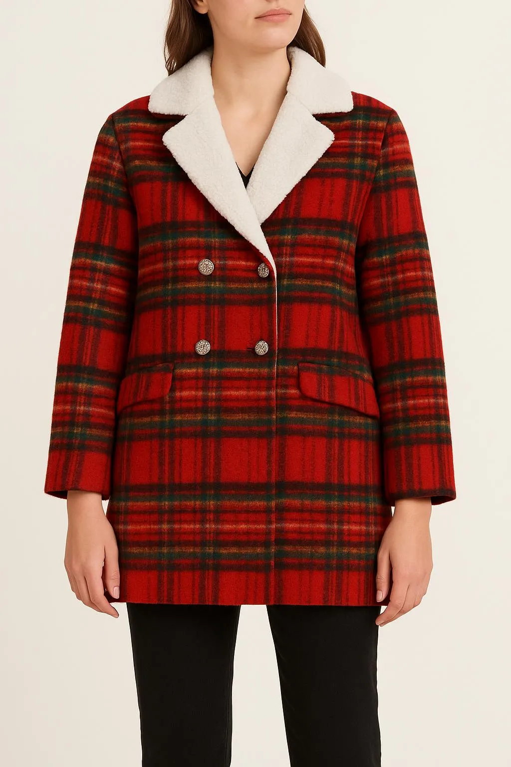 Manteau long Multicolore