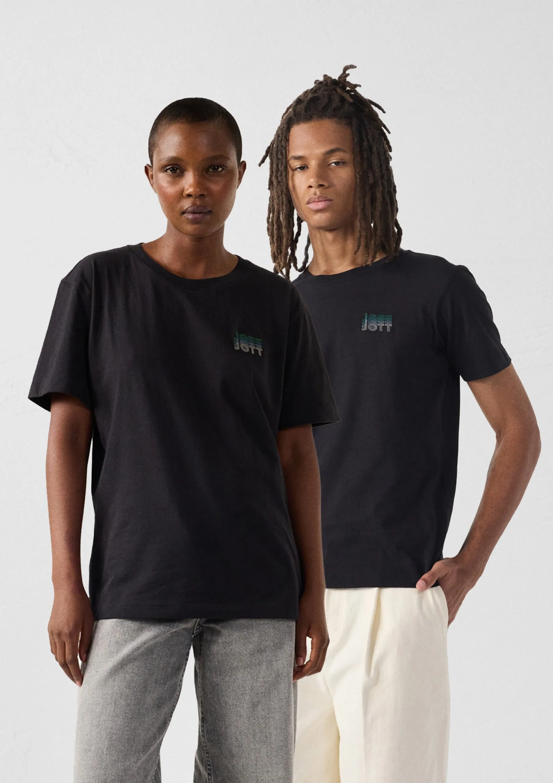 T-shirt graphique lone gradient Noir