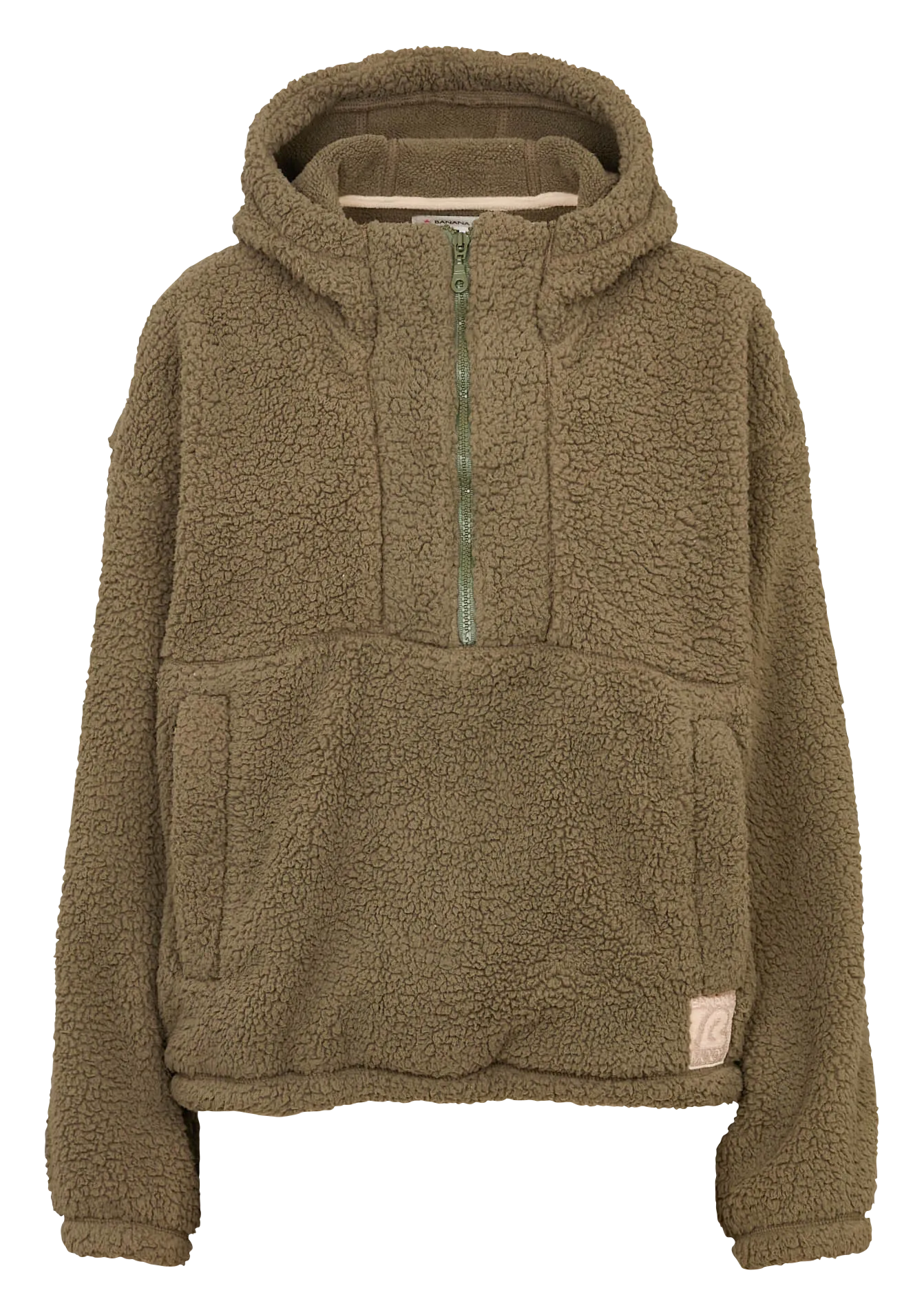 Sweat ample à capuche teddy Vert PEAK IGLOO