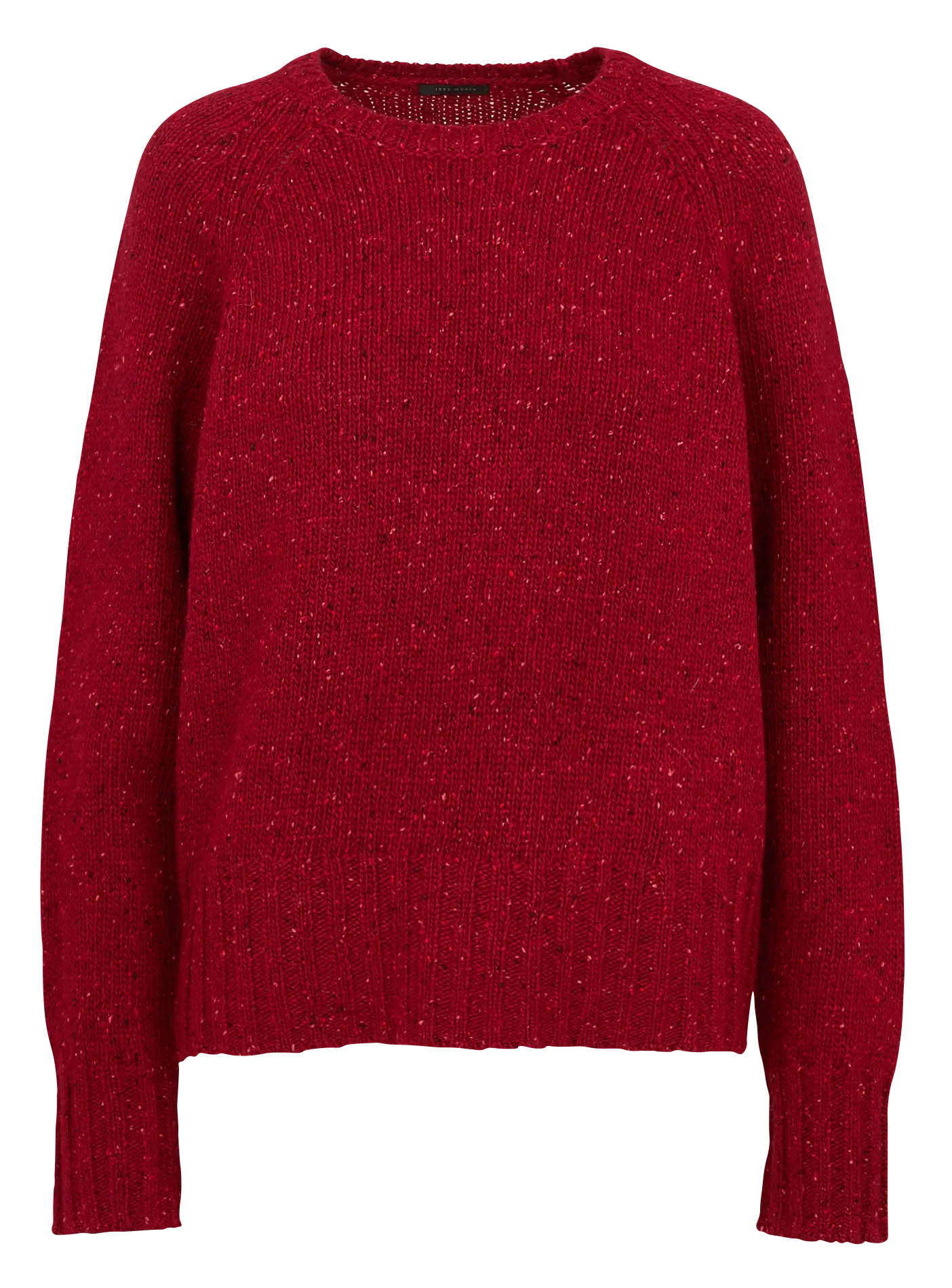Pull oversize en laine mélangée Rouge