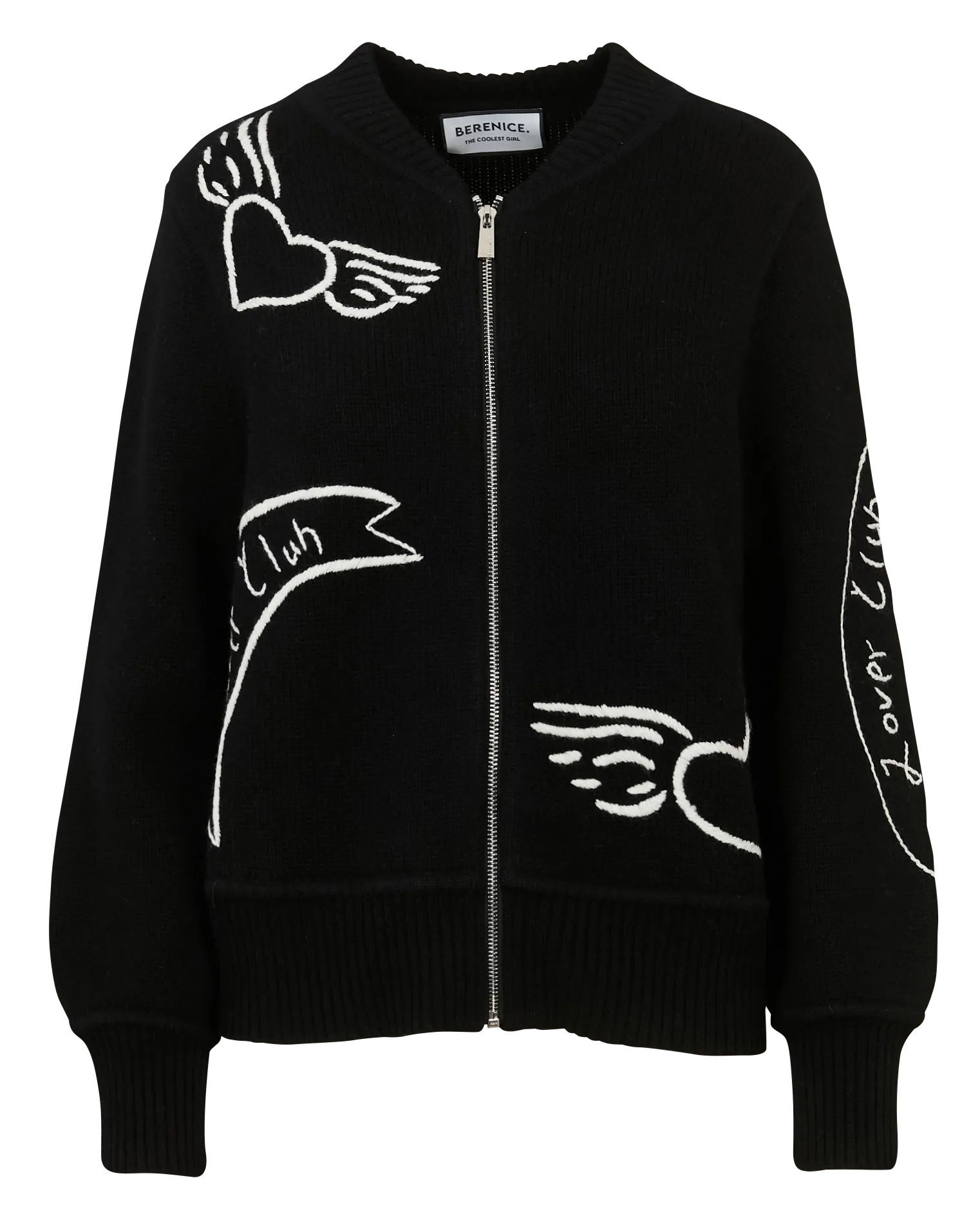 Gilet col teddy en laine Noir MONGRANDAMOUR