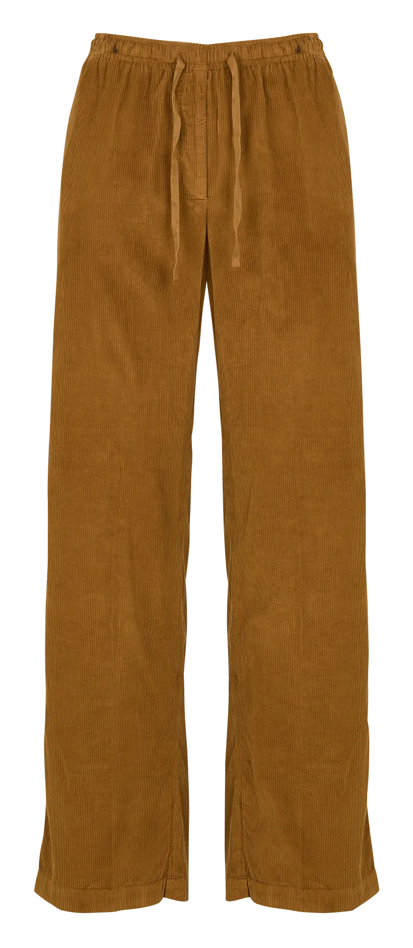 Pantalon large en velours côtelé Marron PLUMIEL