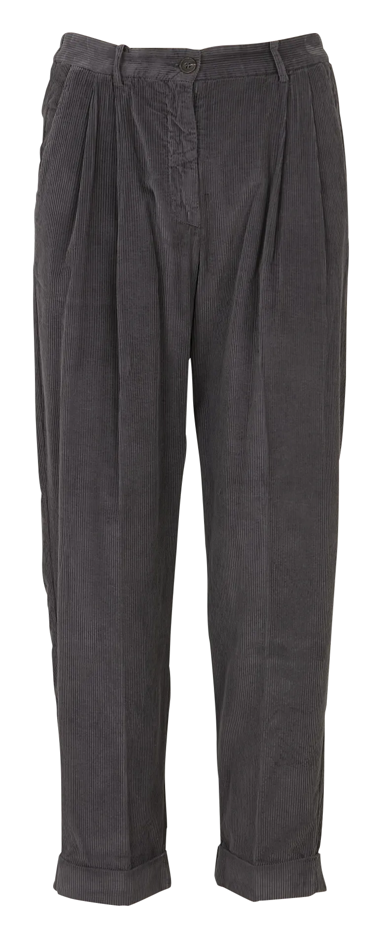 Pantalon droite en coton Gris POETE