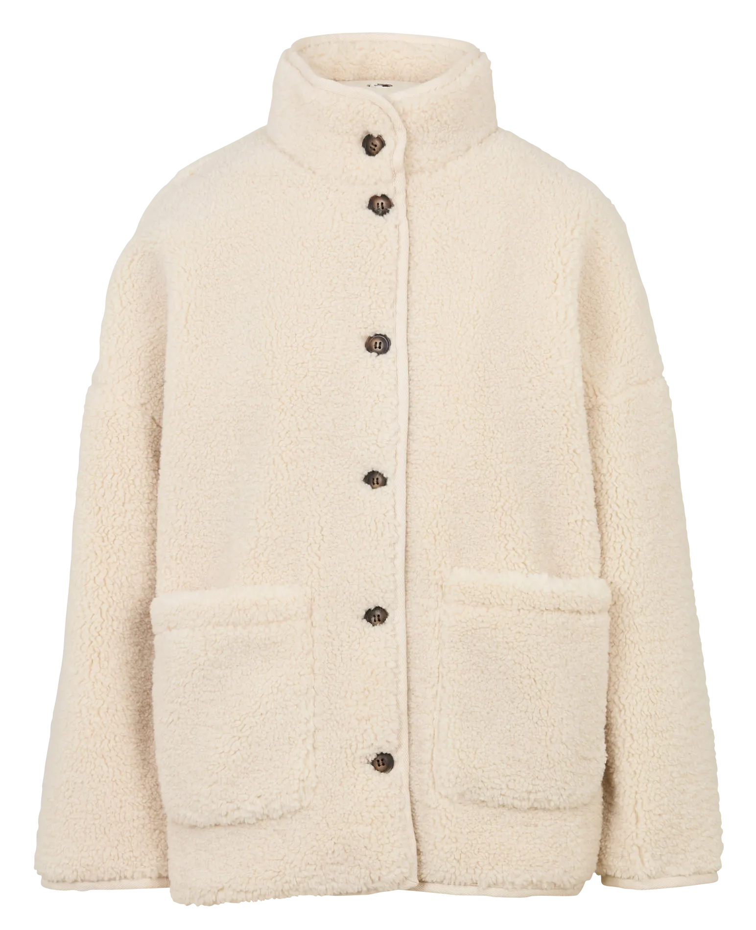 Veste oversize col montant Beige VANILLE