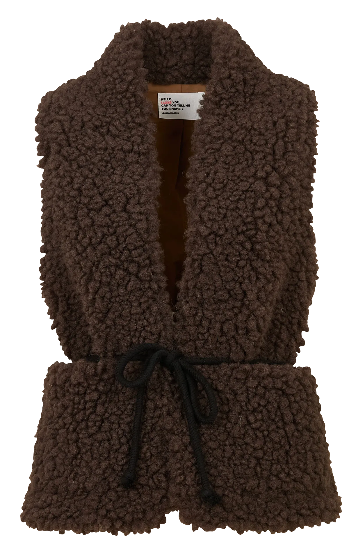 Veste col montant en sherpa Marron VINNY