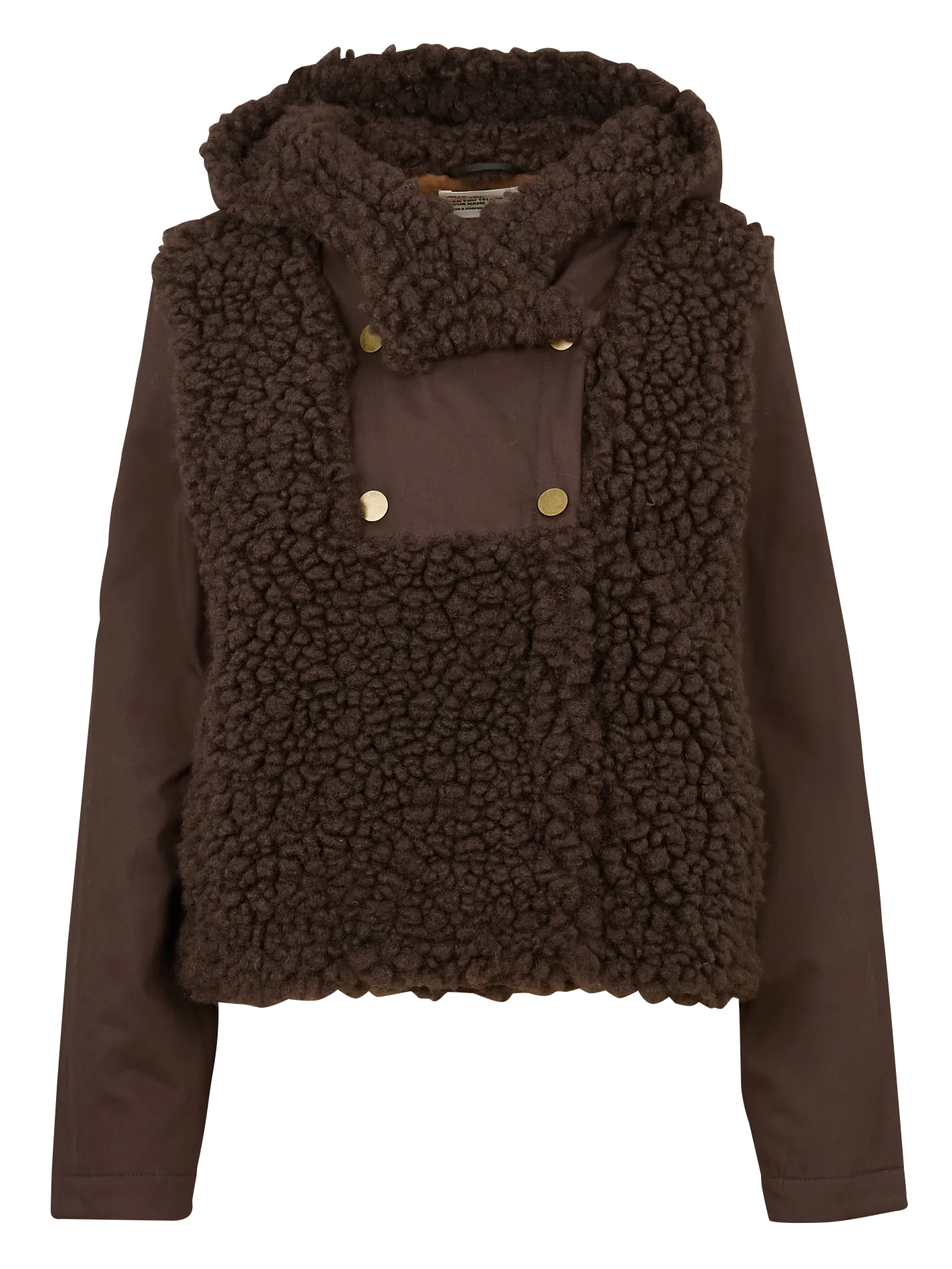 Veste col montant sherpa Marron VISNU