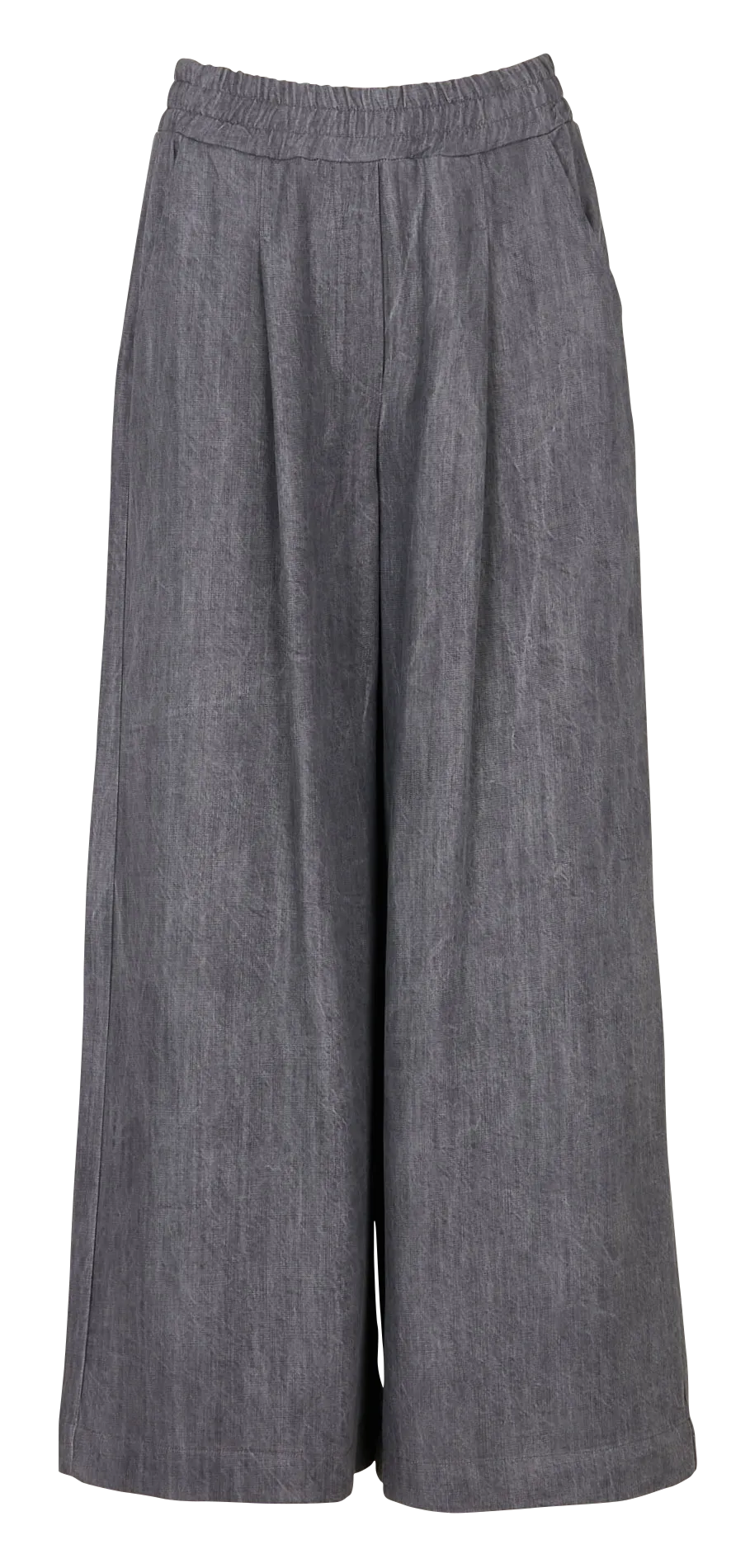 Pantalon large taille haute Argent DEVRIG