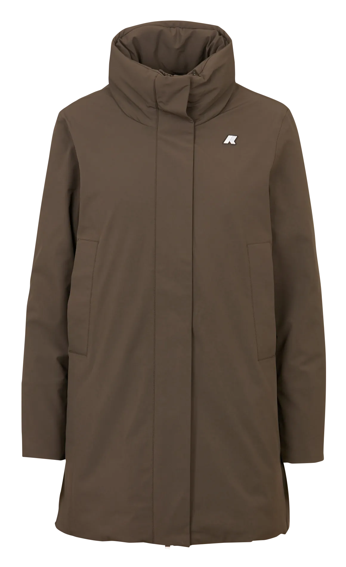 Veste col montant unie Kaki MARLA ST WARM