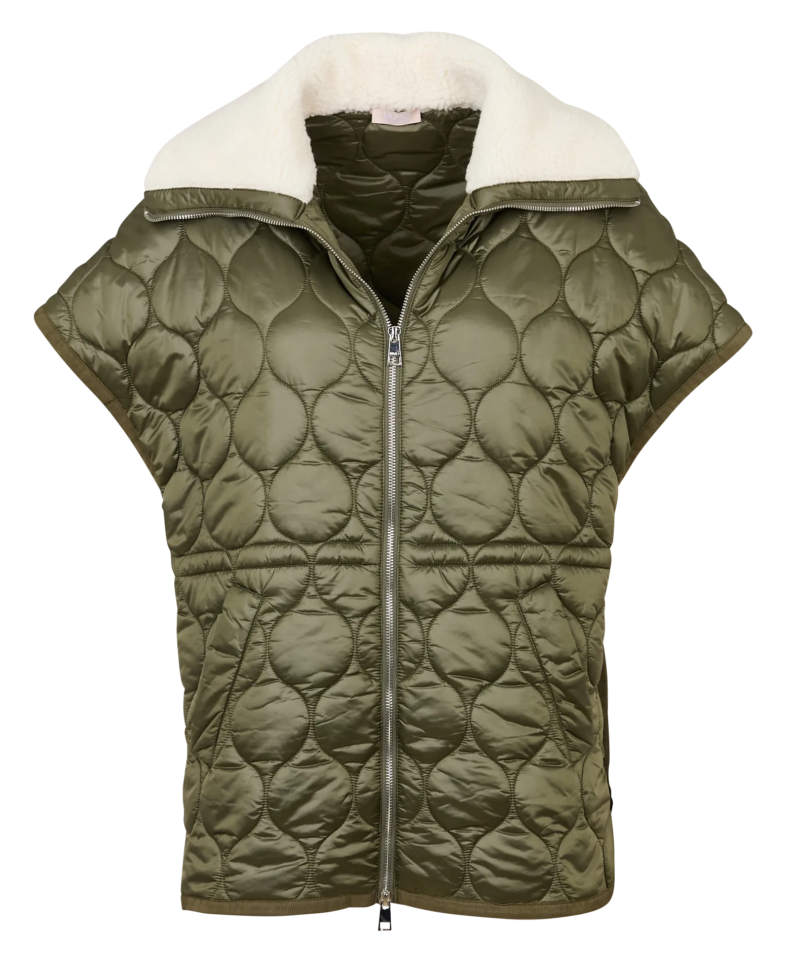 Veste ample sans manches matelassée Violet