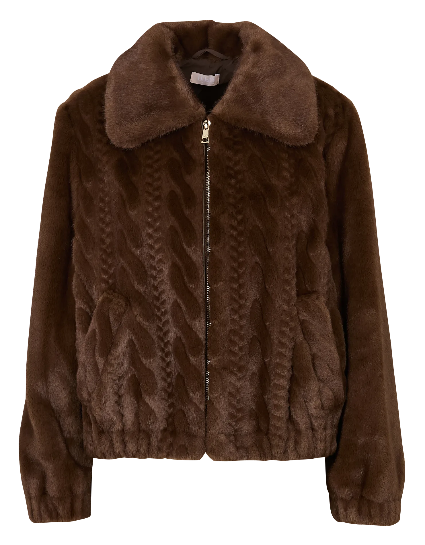Veste en fausse fourrure Marron