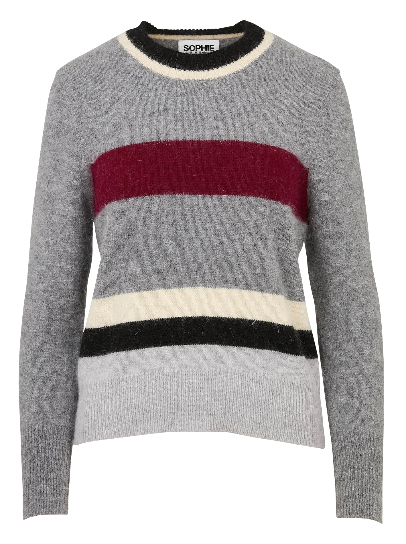 Pull col rond en laine mélangée Gris NAGOYA