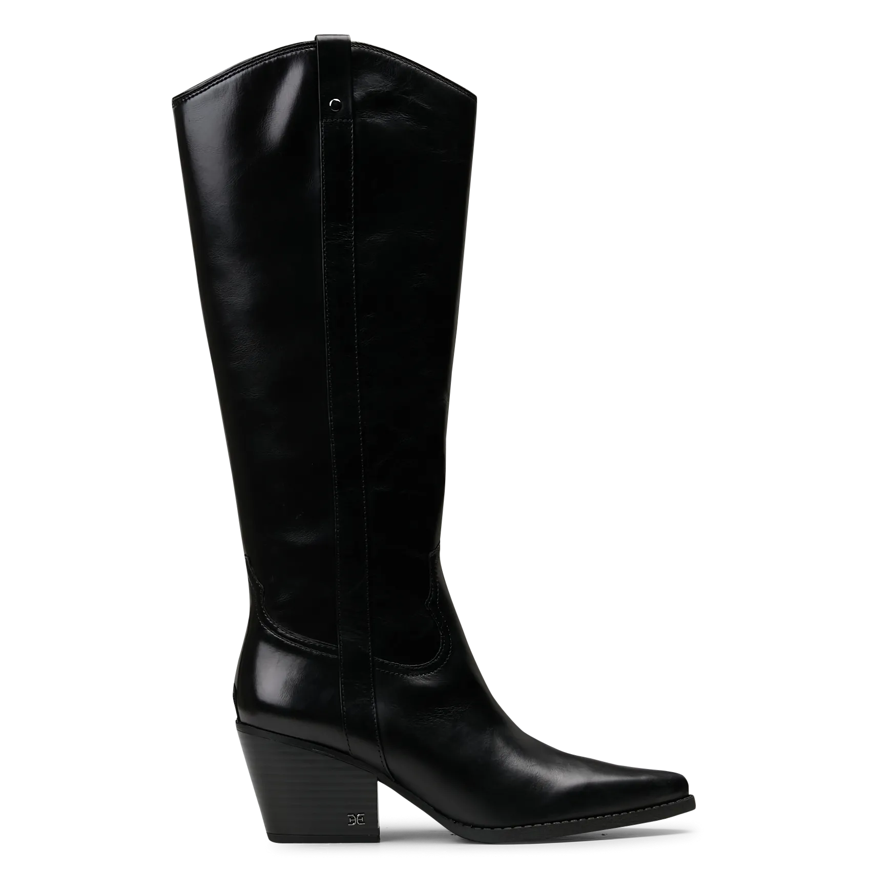 Bottes à talons en cuir Noir WYATT