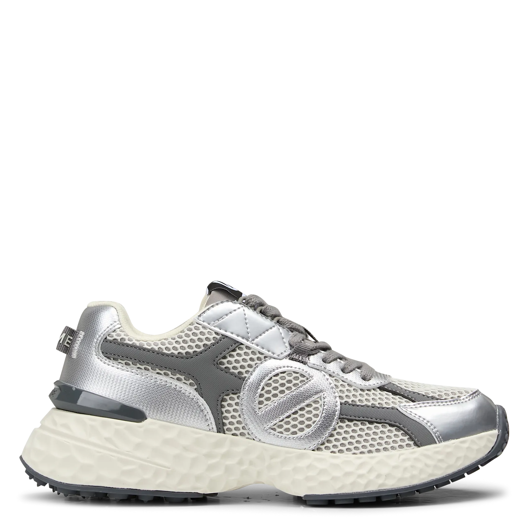 Baskets basses à lacets métallisées Argent CARTER 2.0