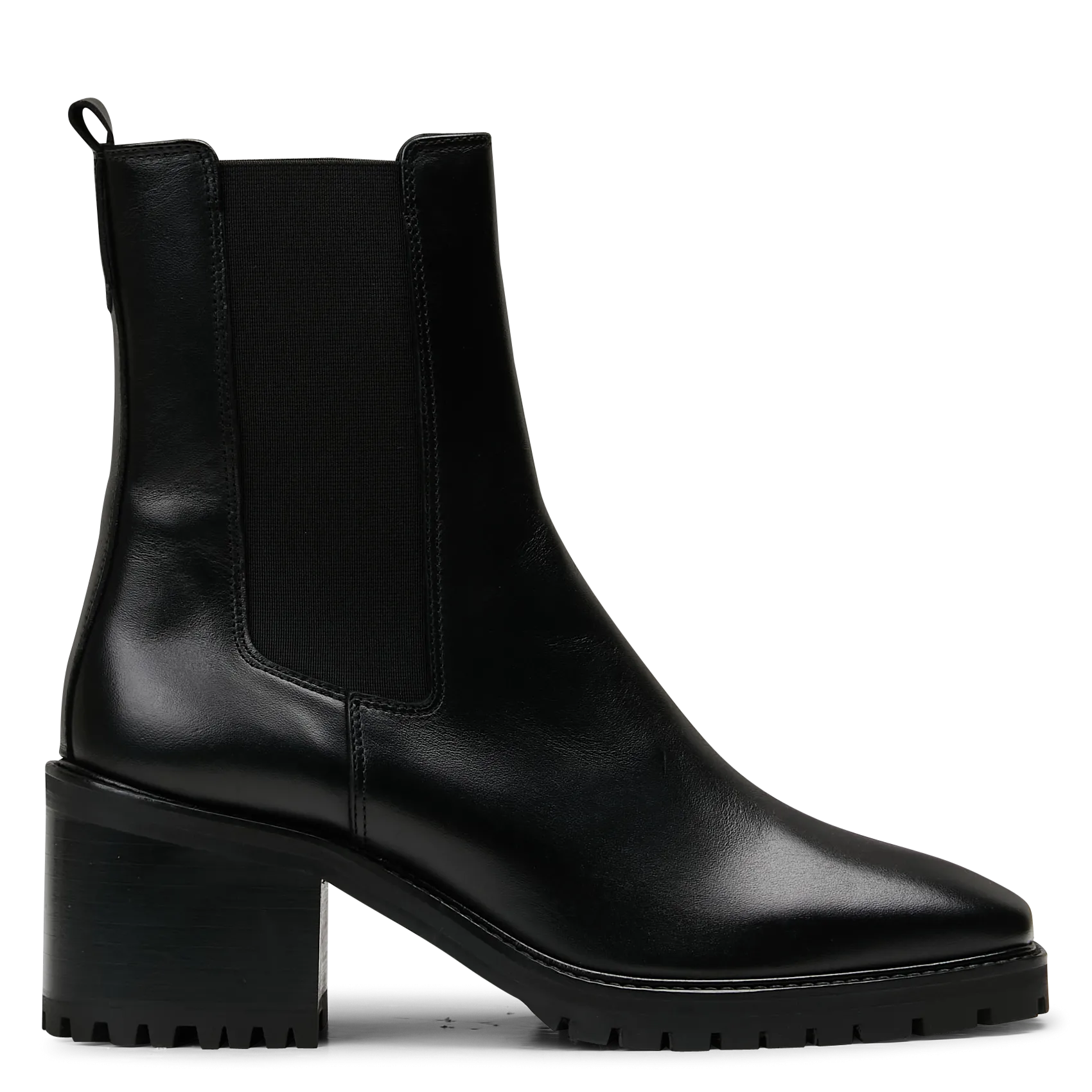 Bottines à talons en cuir Noir N°559