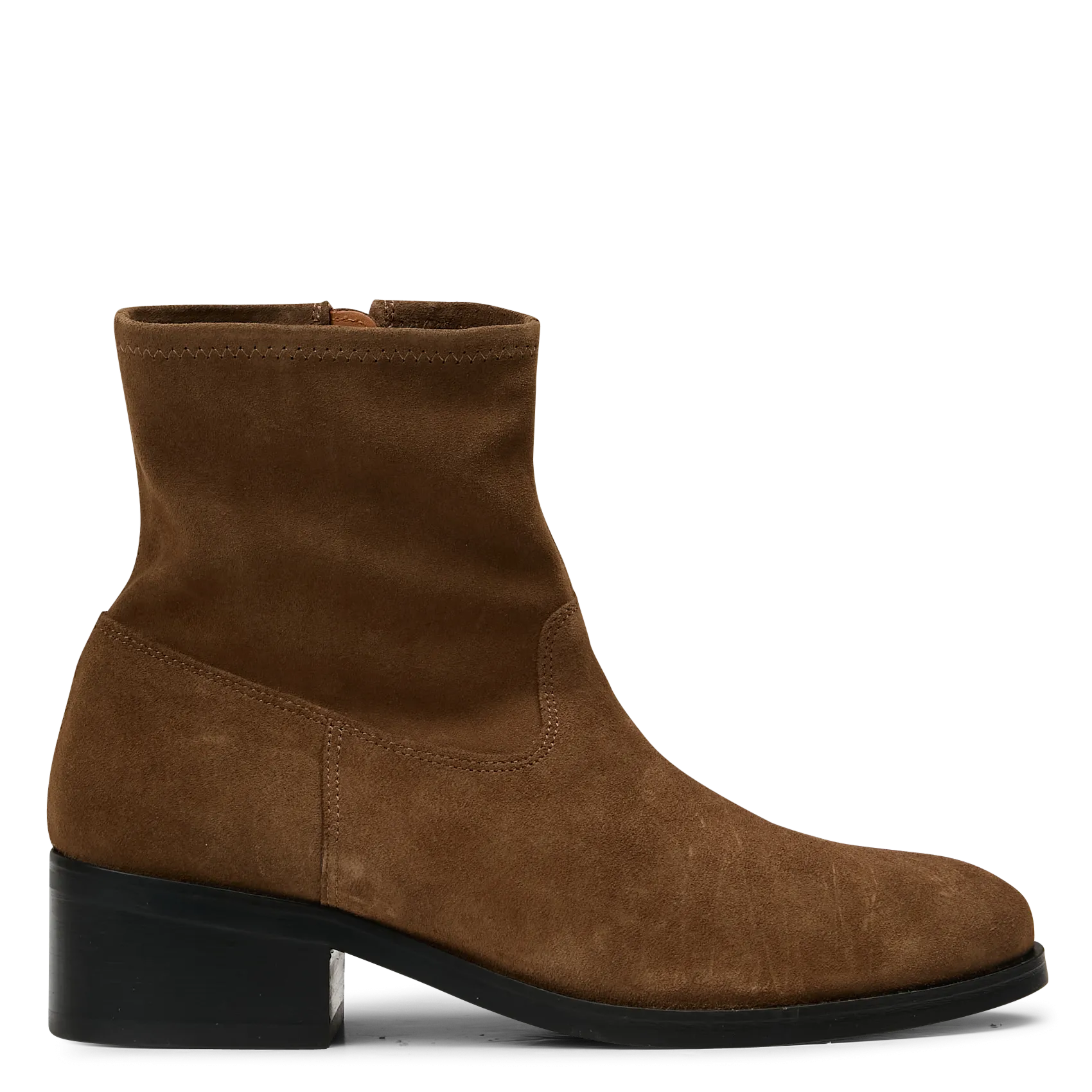 Bottines en cuir velours Marron N°167