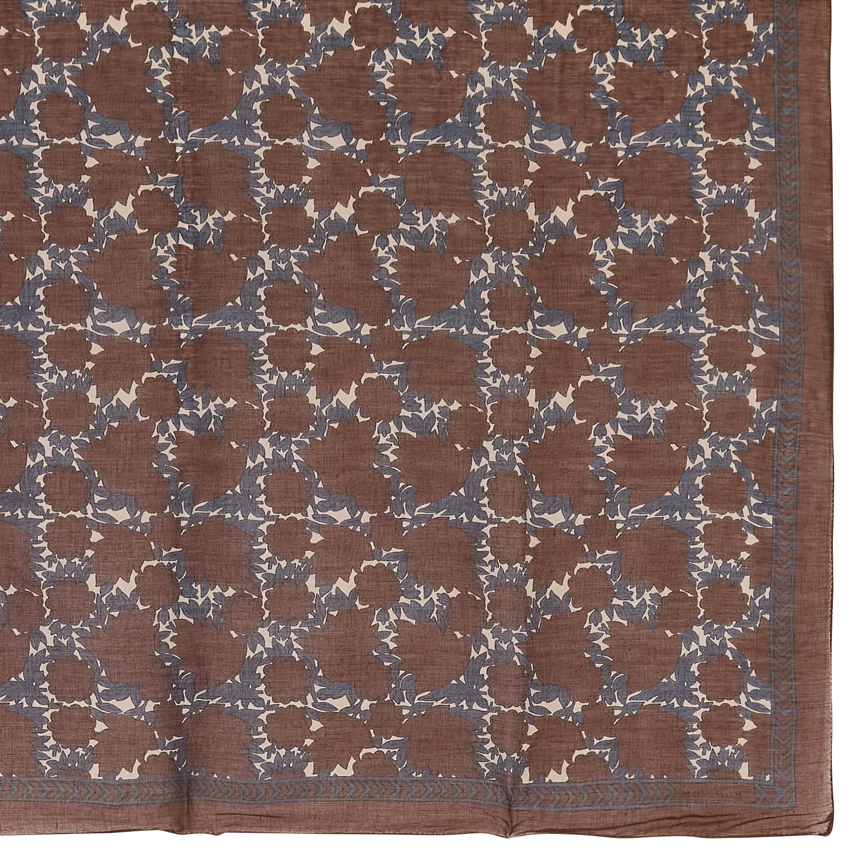 Foulard en coton Marron N°680