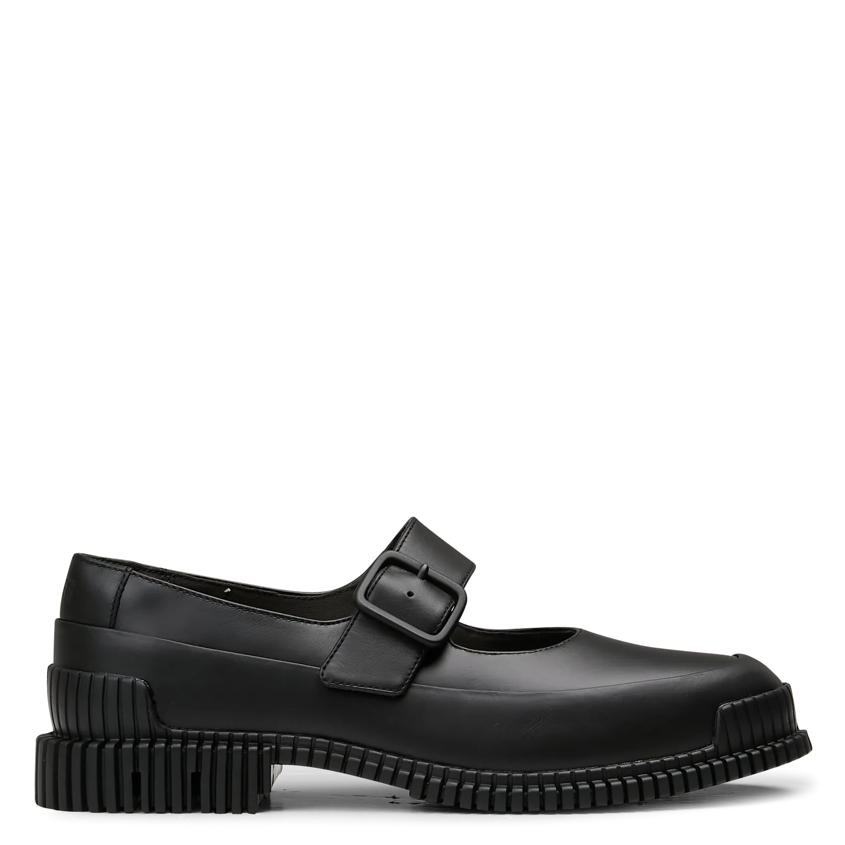 Mocassins unis en cuir Noir PIX