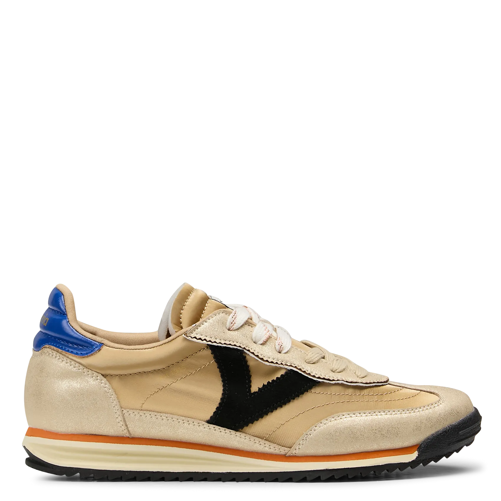 Baskets basses bi-matière Doré SATURNO IZADO