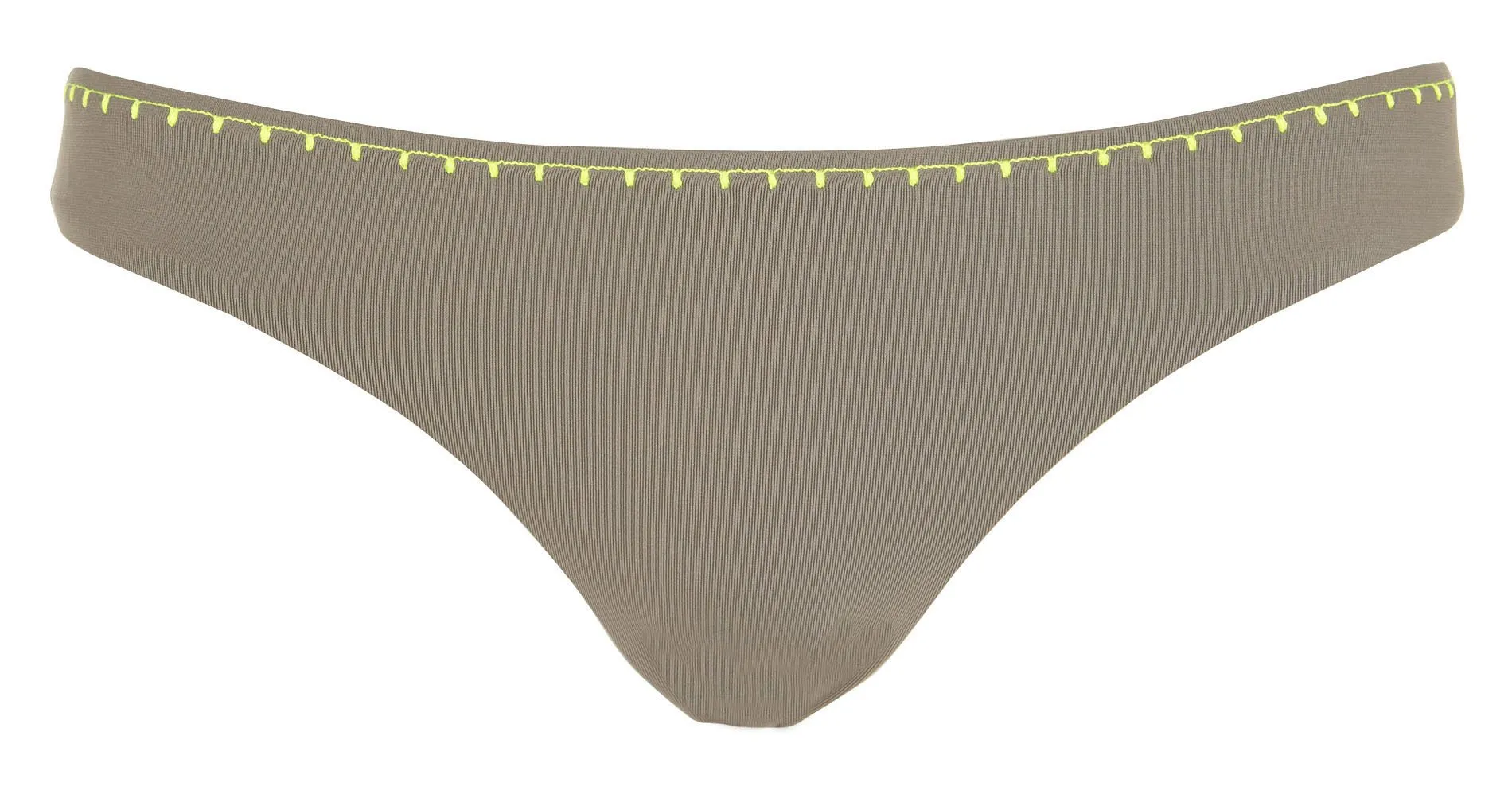 Bas de maillot de bain brodé Gris