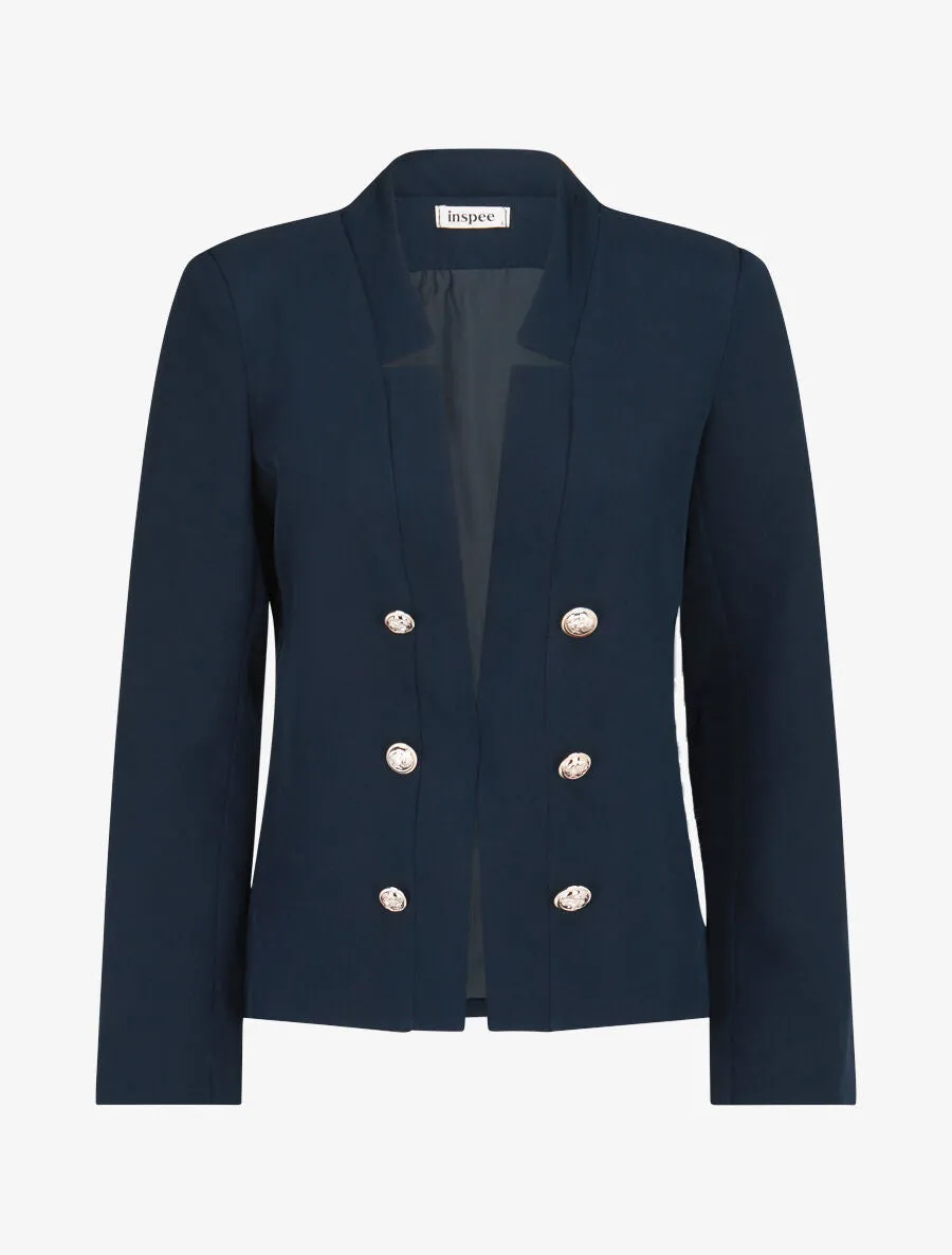 Veste officier à col droit - Marine