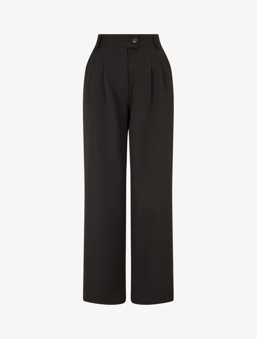 Pantalon tailleur ample - Noir