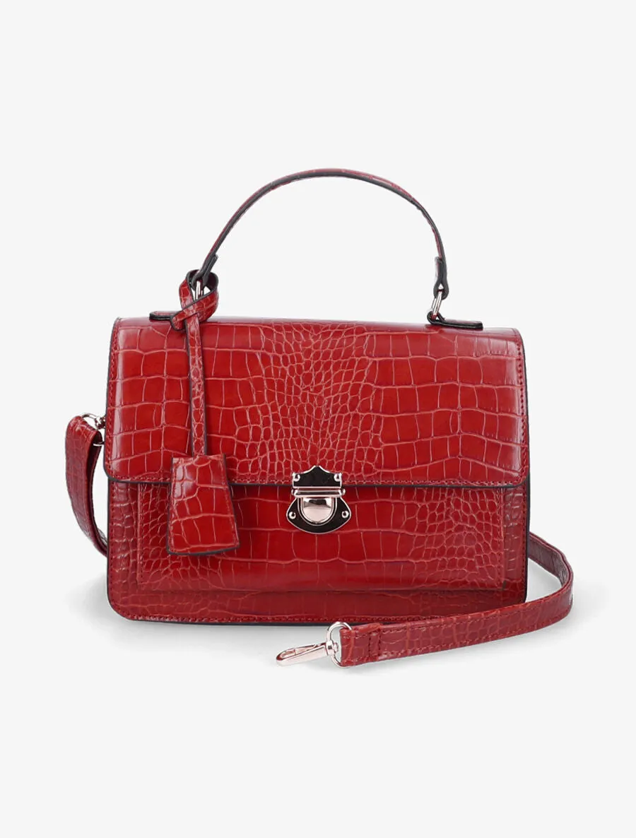 Sac à main Léo - Rouge