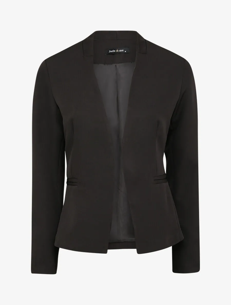 Veste unie ajustée - Noir