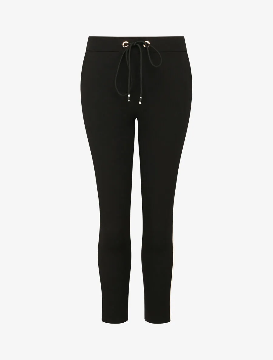 Pantalon jogger slim 7/8 taille haute - Noir