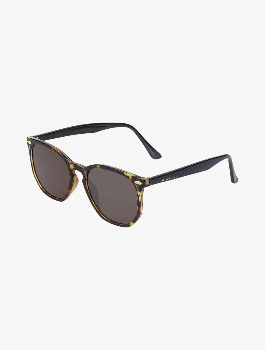 Lunettes de soleil wayfarer rondes - Léopard