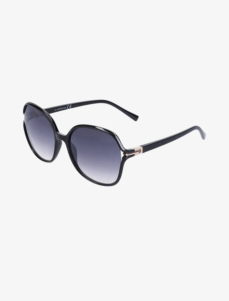 Lunettes ovales fumées - Noir