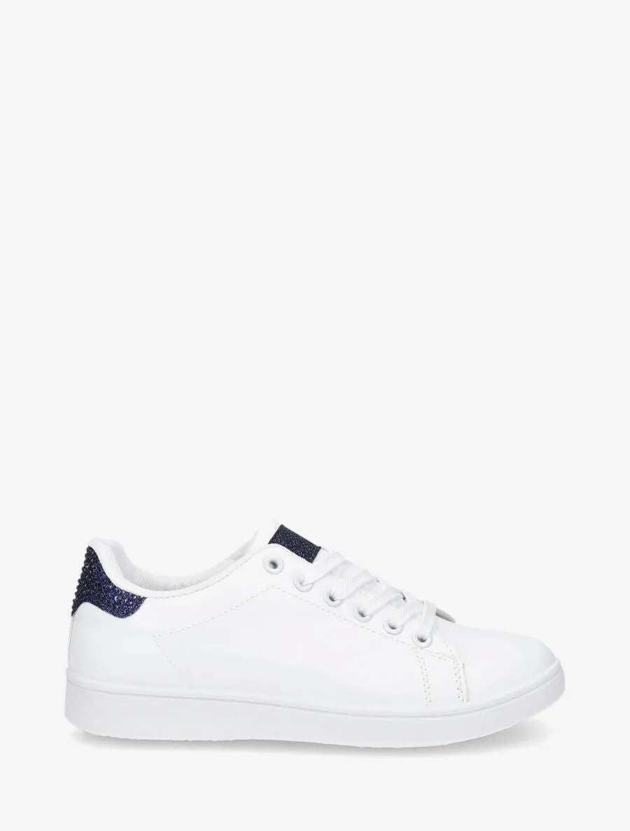 Baskets à contrefort à strass - Marine