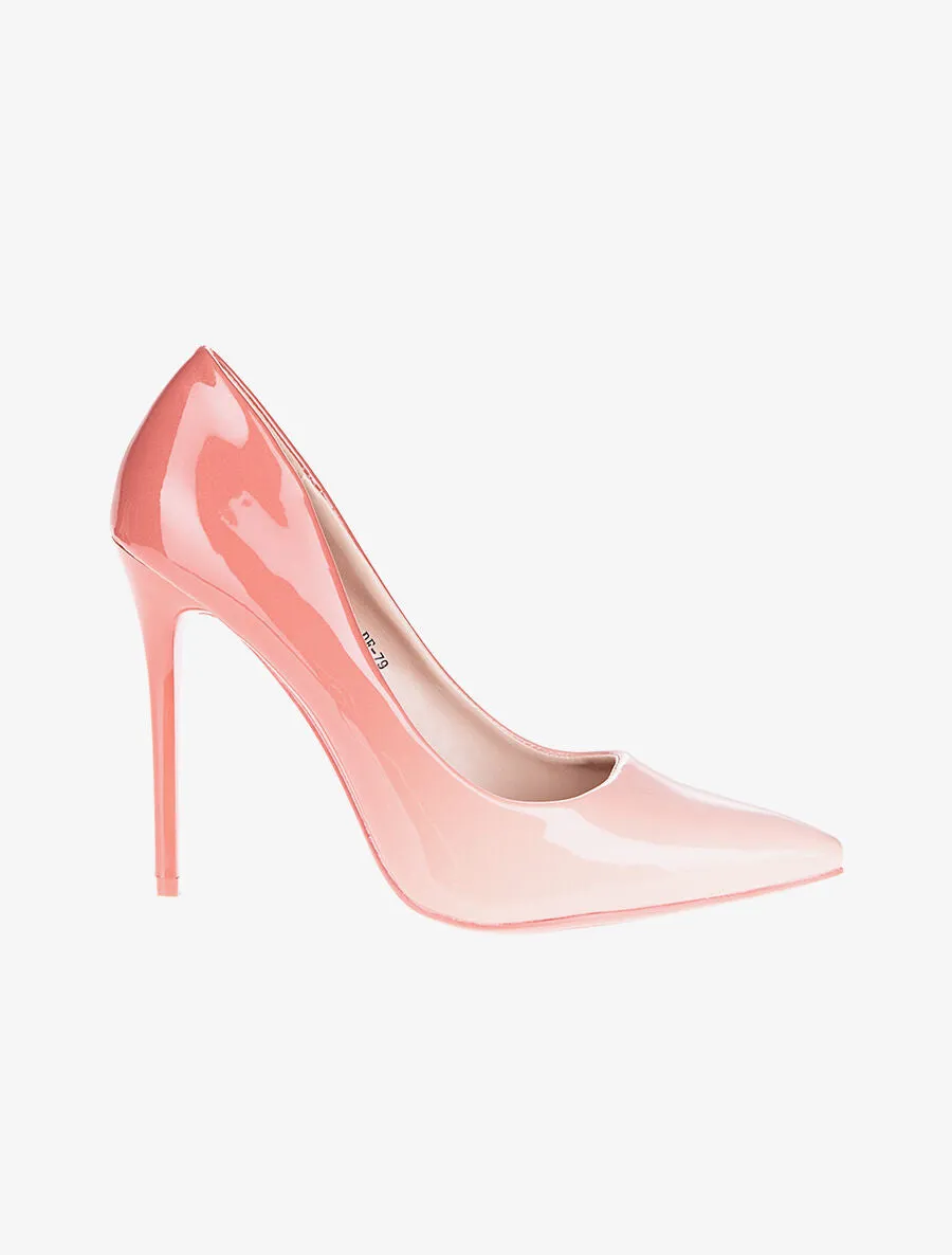 Escarpins vernis dégradés - rose/ nude