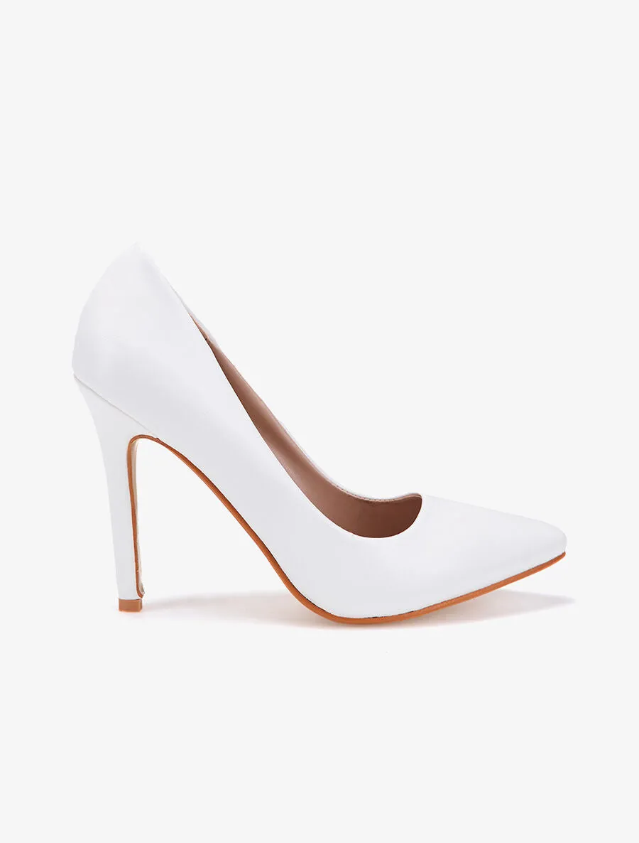 Escarpins mates - blanc