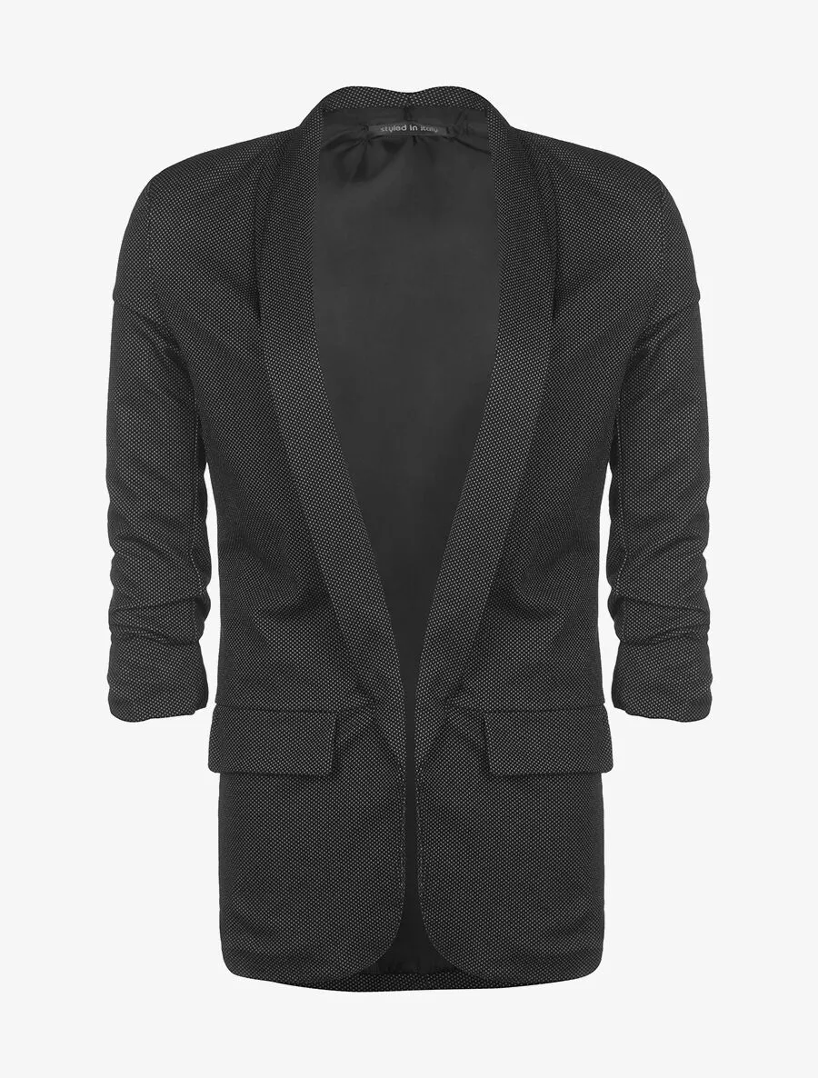 Veste longue loose - noir