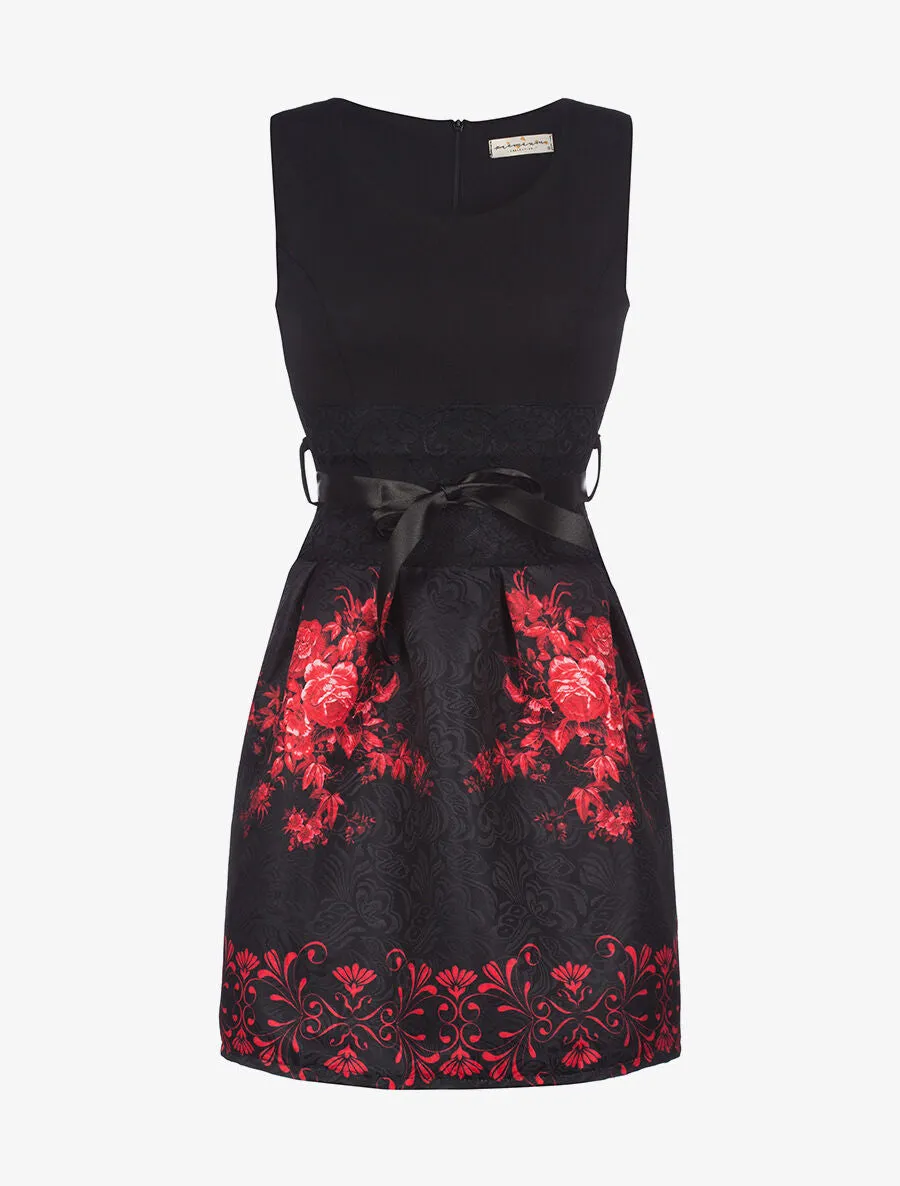 Robe bas motifs - noir