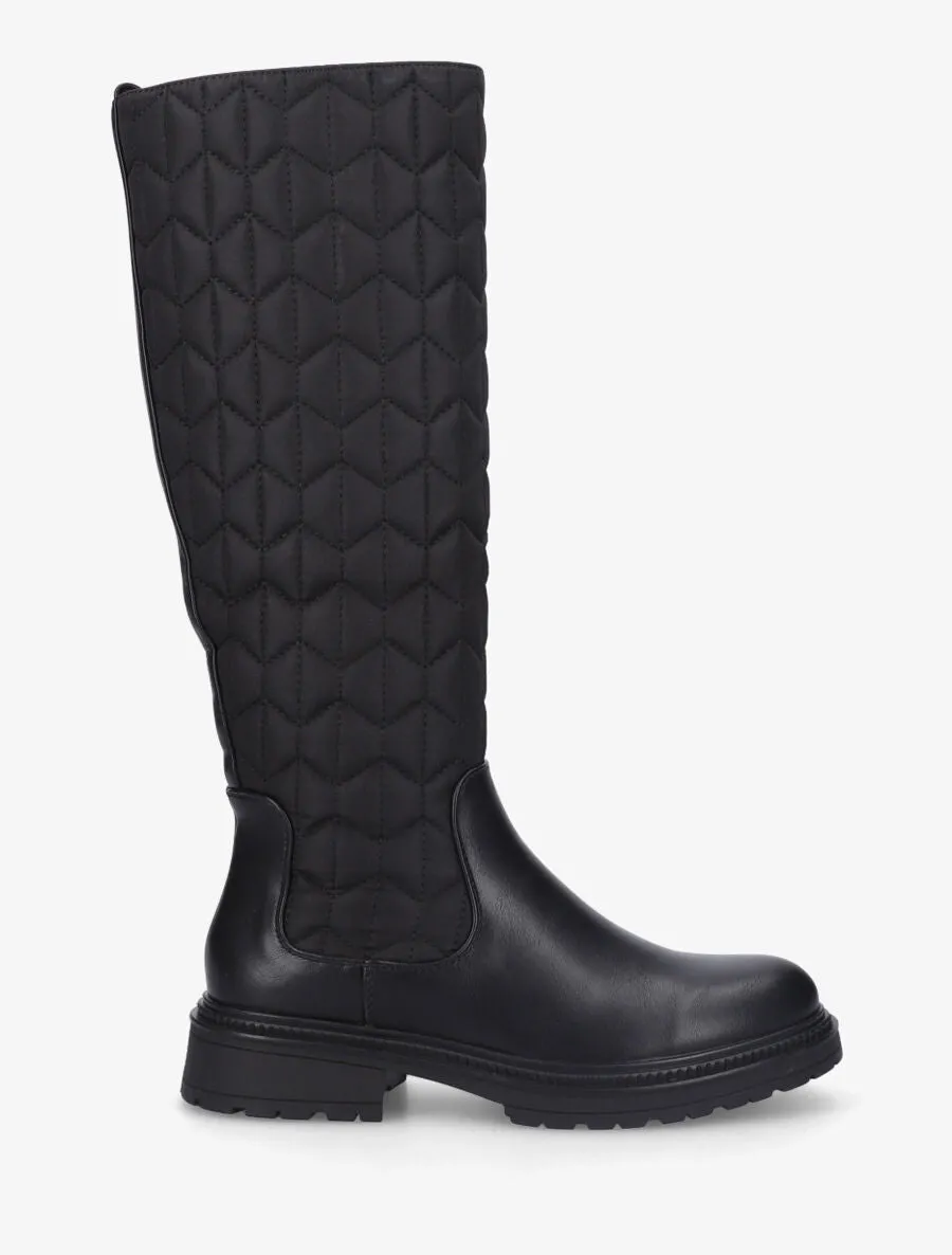 Bottes bi-matière matelassées - Noir