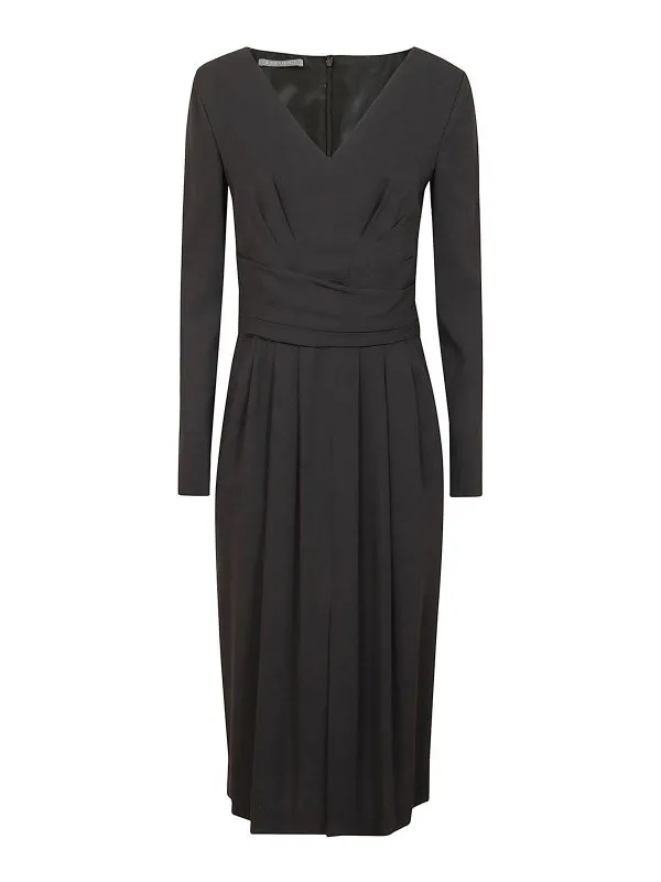 Alberta Ferretti Robe Au Genou - Noir - Noir - Femme | 042616300555