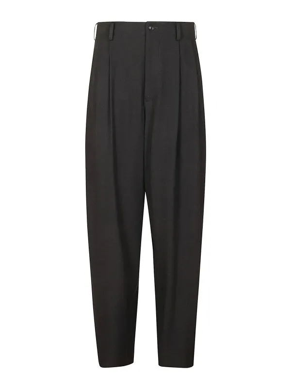 Yohji Yamamoto Pantalons Décontractés - Noir - Noir | YSP042021