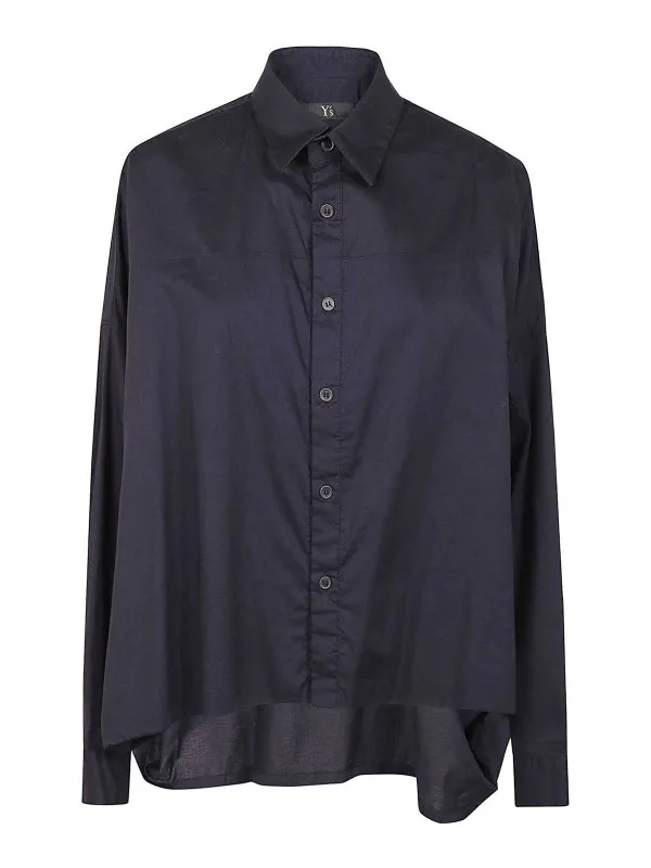 Yohji Yamamoto Chemise - Bleu Foncé - Bleu Foncé | YYB800032