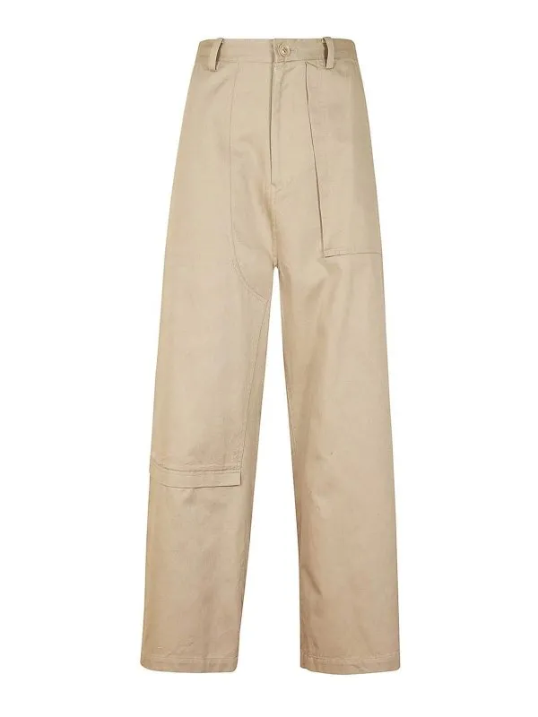 Yohji Yamamoto Pantalons Décontractés - Beige - Beige | YYP810021