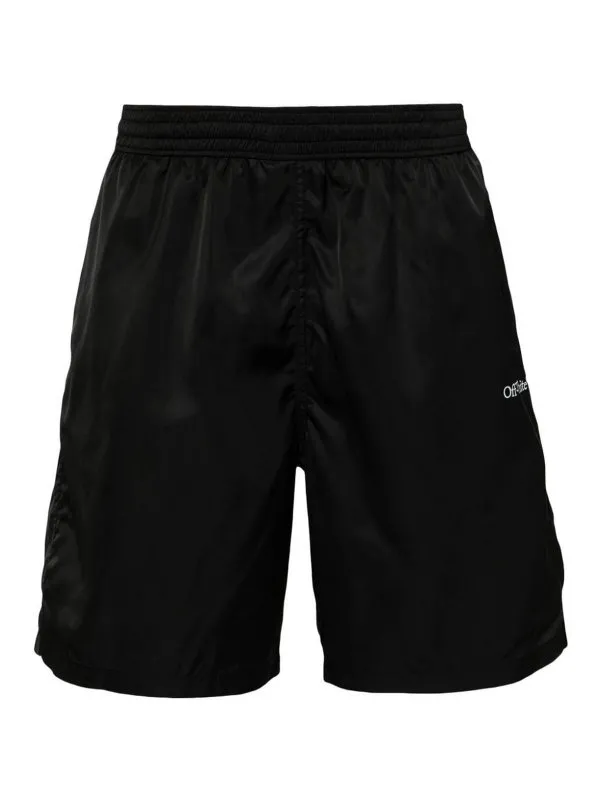 Off-White Short De Bain - Noir - Noir | OMFD008C99FAB0011001