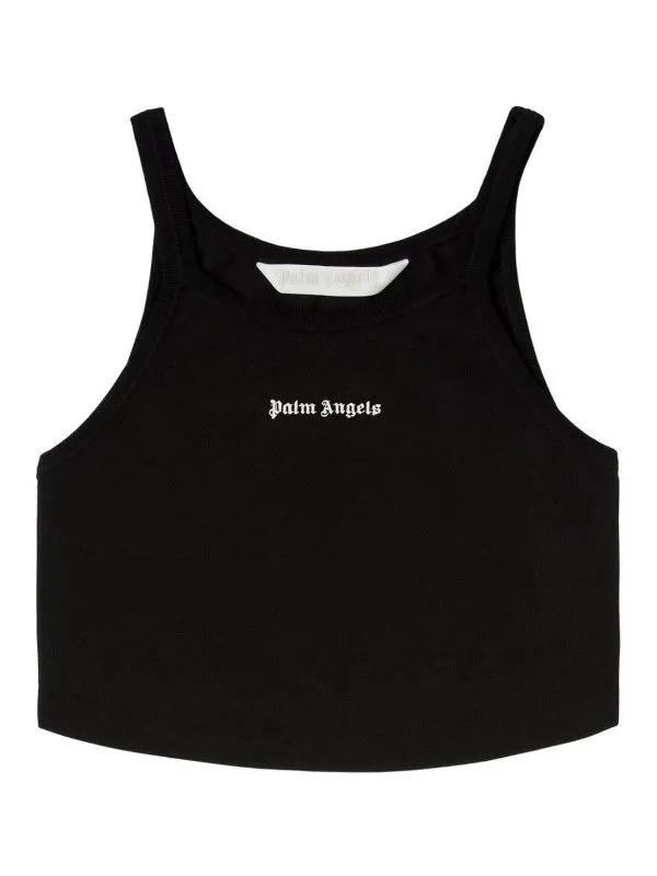 Palm Angels Top - Noir - Noir - Femme | PWAD060S24FAB0021003