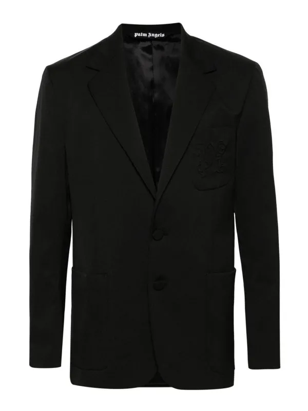 Palm Angels Blazer - Noir - Noir - Homme | PMEN044R24FAB0011010