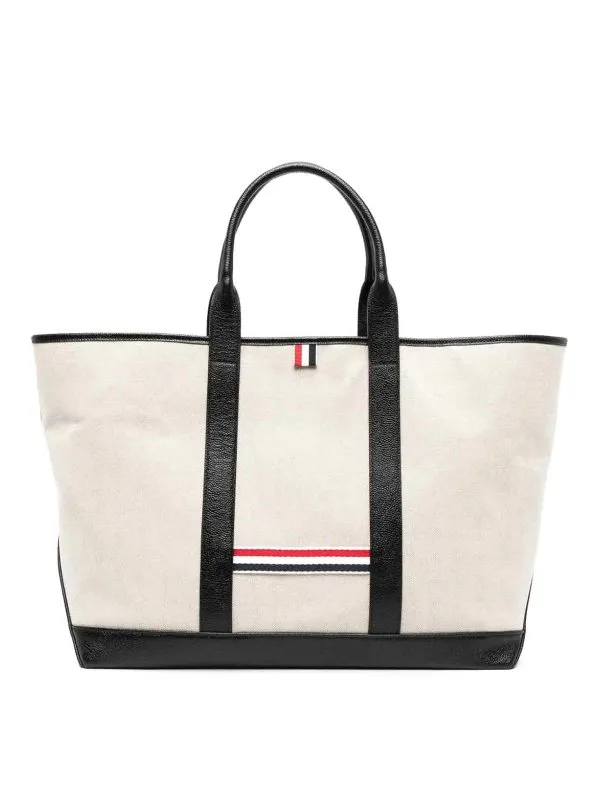 Thom Browne Sac Cabas - Noir - Noir - Homme | MAG389AF0492001