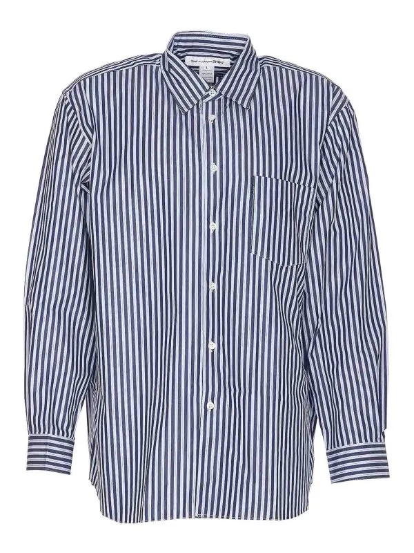 Comme Des Garcons Chemise - Bleu - Bleu - Homme | FZB218PER3